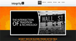 Desktop Screenshot of integrityir.com