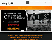 Tablet Screenshot of integrityir.com